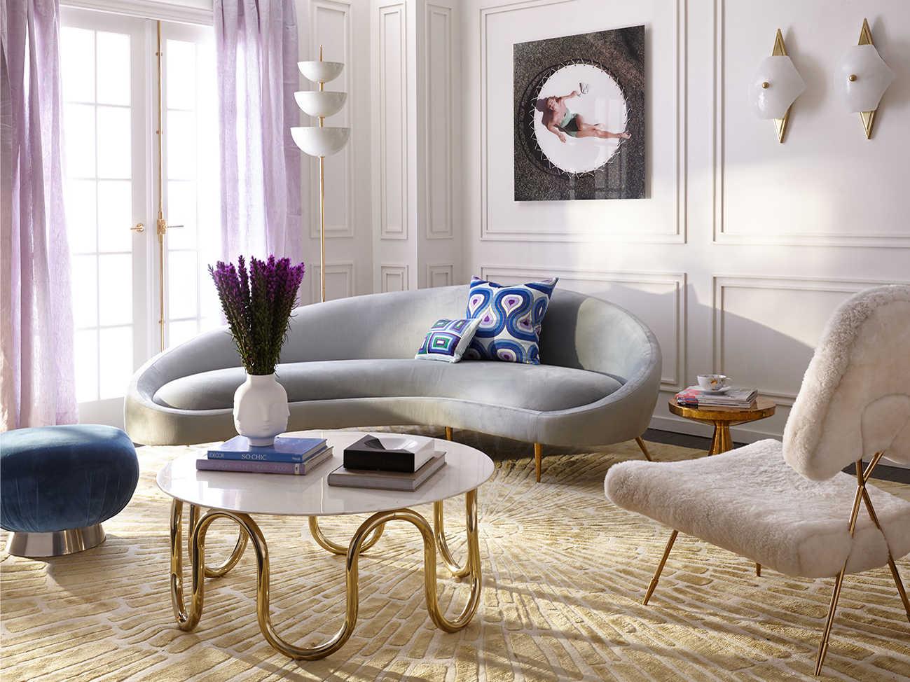 Jonathan Adler Lisbon Ivory White Floor Lamp