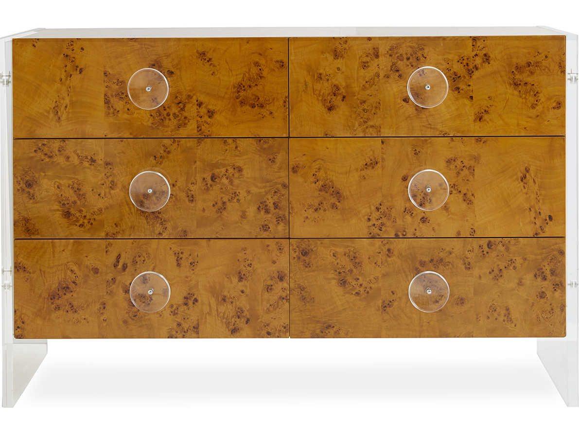 Jonathan Adler Bond 6-Drawers Brown Double Dresser