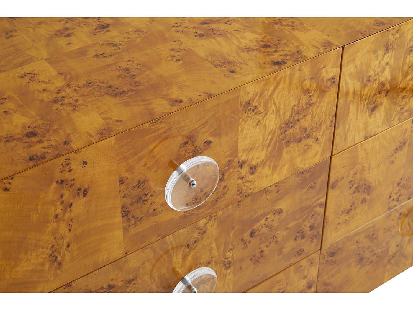 Jonathan Adler Bond 6-Drawers Brown Double Dresser