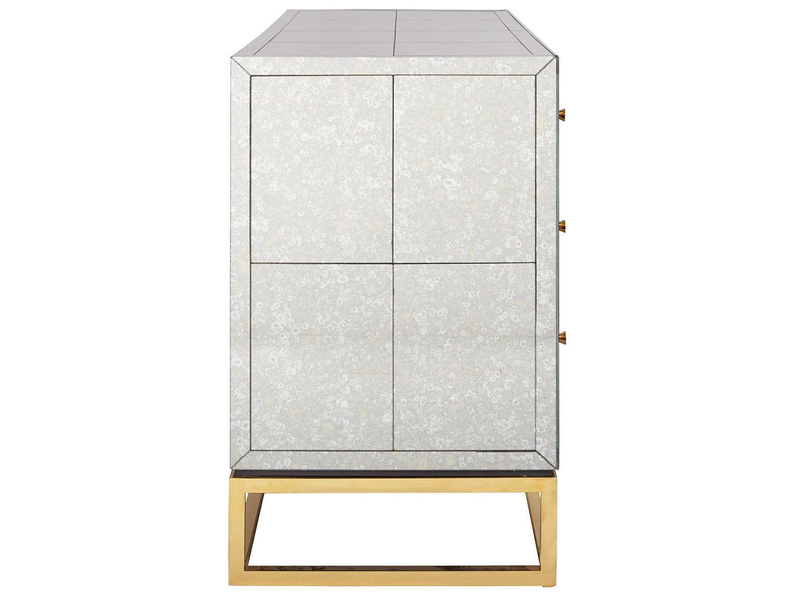 Jonathan Adler Delphine 6-Drawers Gold Double Dresser