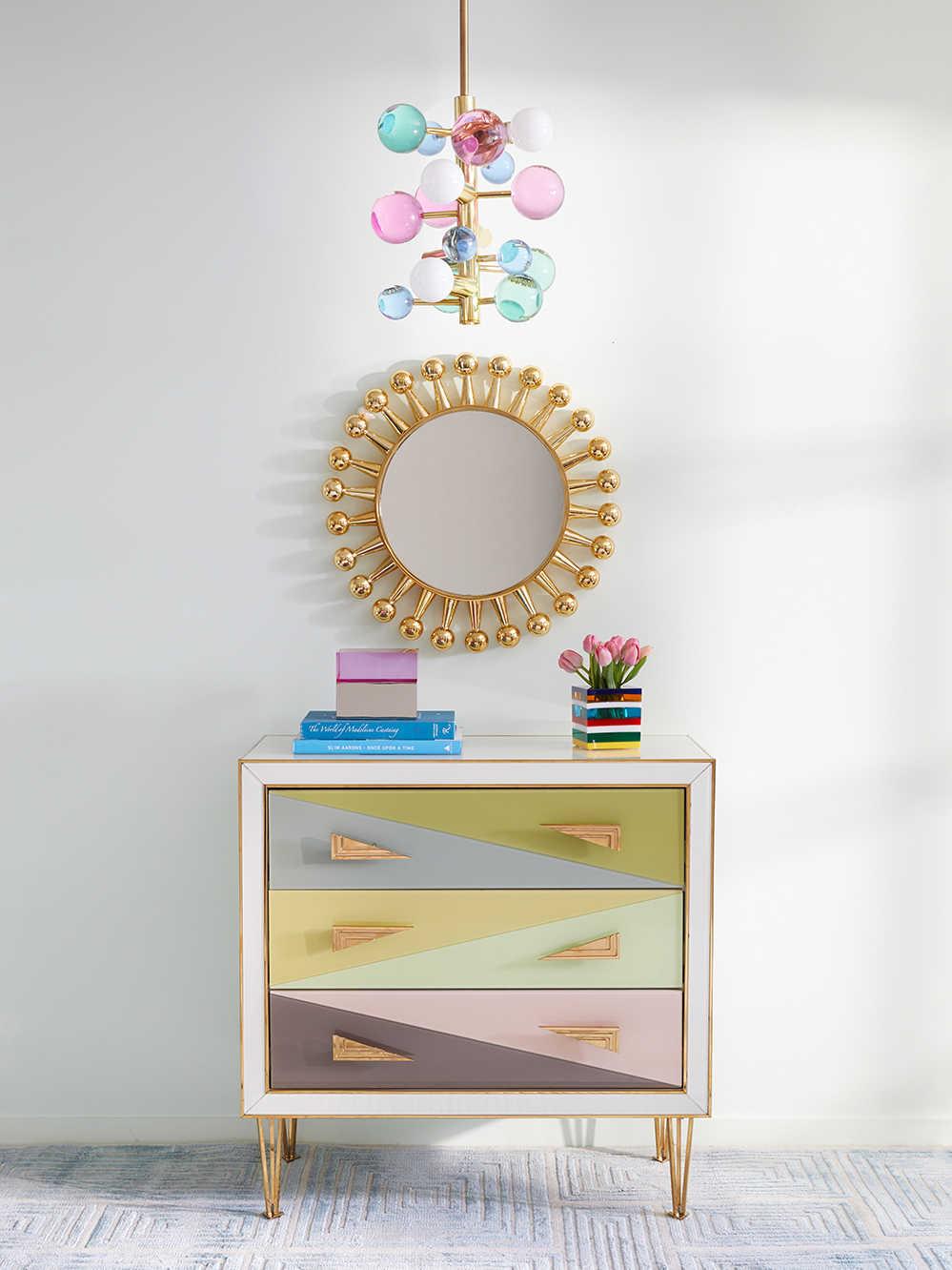 Jonathan Adler Globo 5-Light Multi Antique Brass Globe Pendant