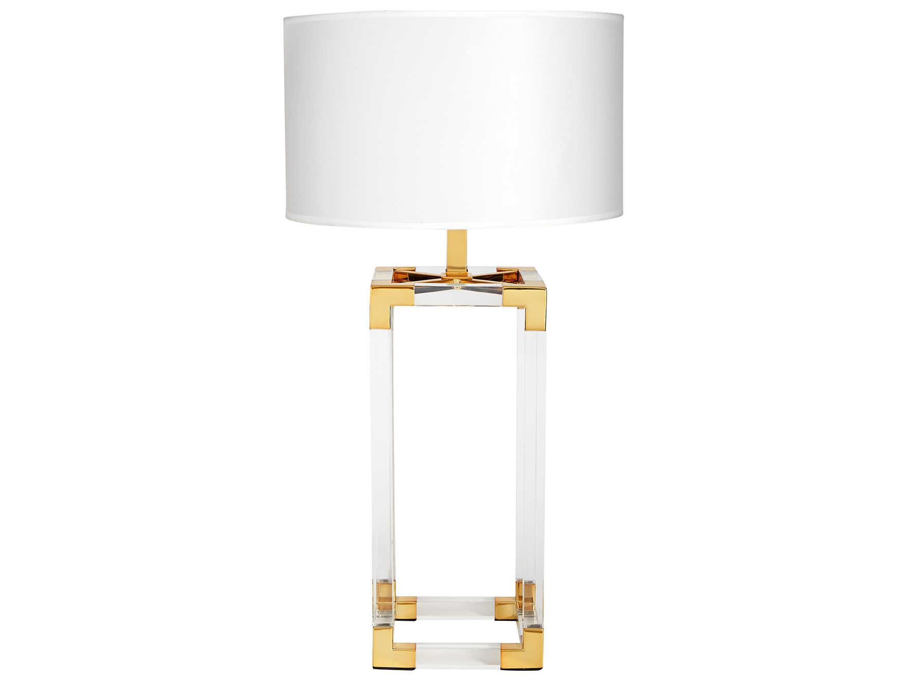 Jonathan Adler Jacques Clear Brass Buffet Lamp