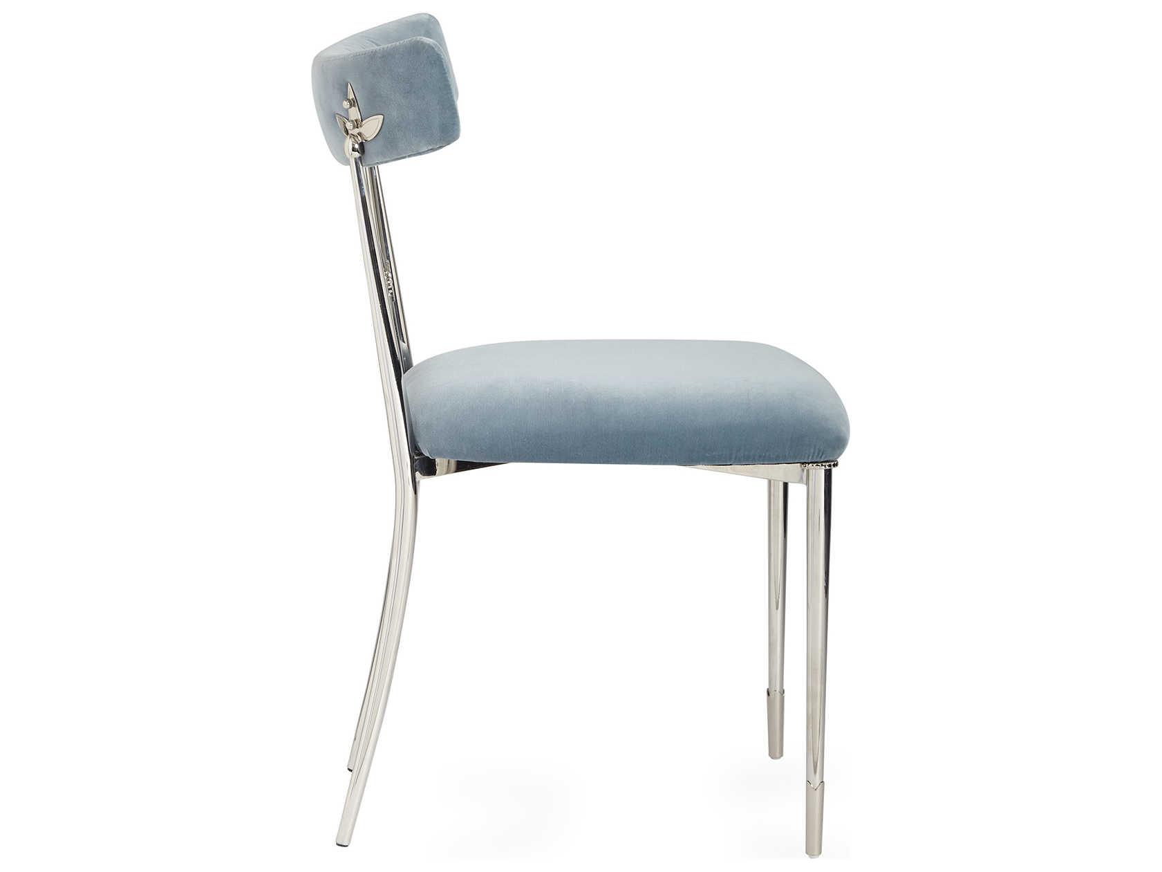 Jonathan Adler Rider Blue Side Dining Chair