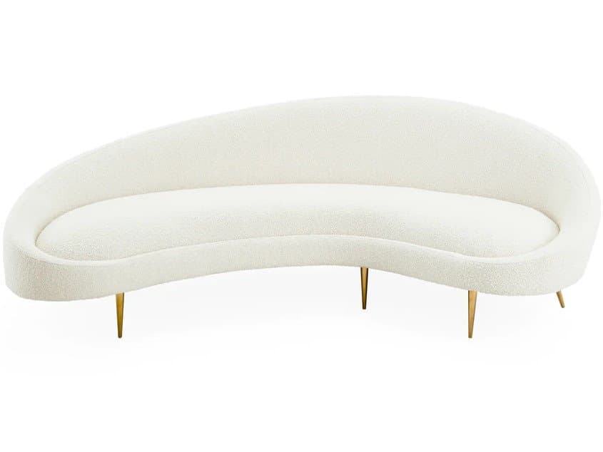 Jonathan Adler Ether White Upholstered Sofa