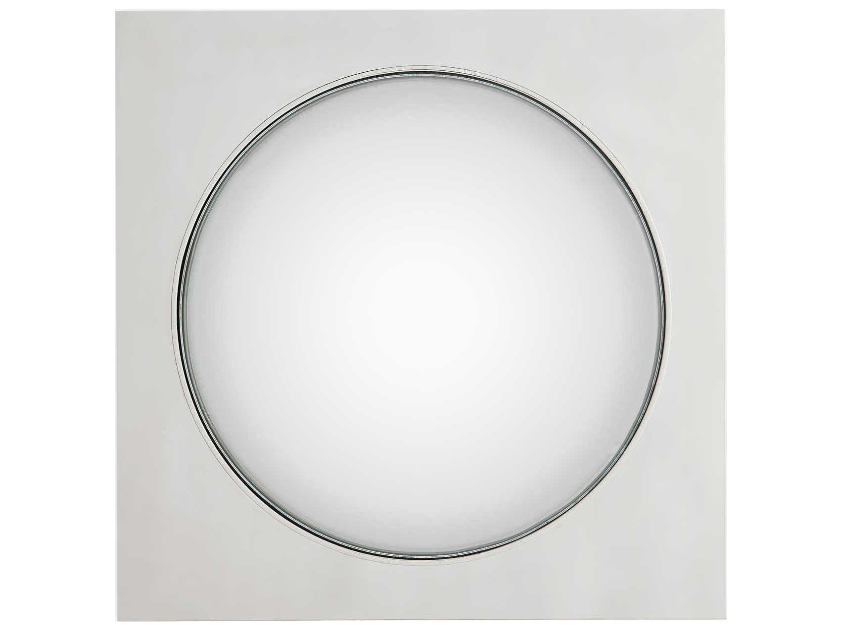 Jonathan Adler Globo Nickel Square Wall Mirror