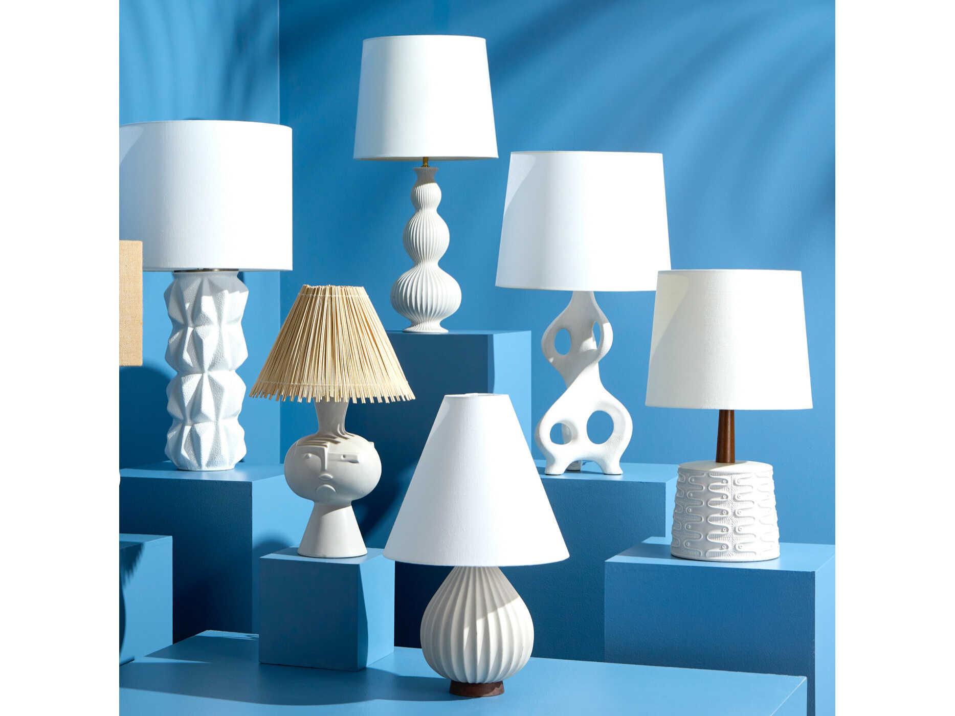 Jonathan Adler Molecule White Buffet Lamp