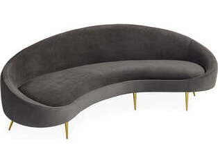Jonathan Adler Ether Gray Upholstered Sofa