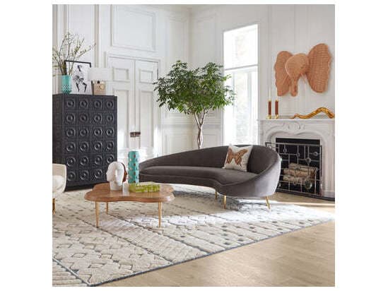 Jonathan Adler Ether Gray Upholstered Sofa