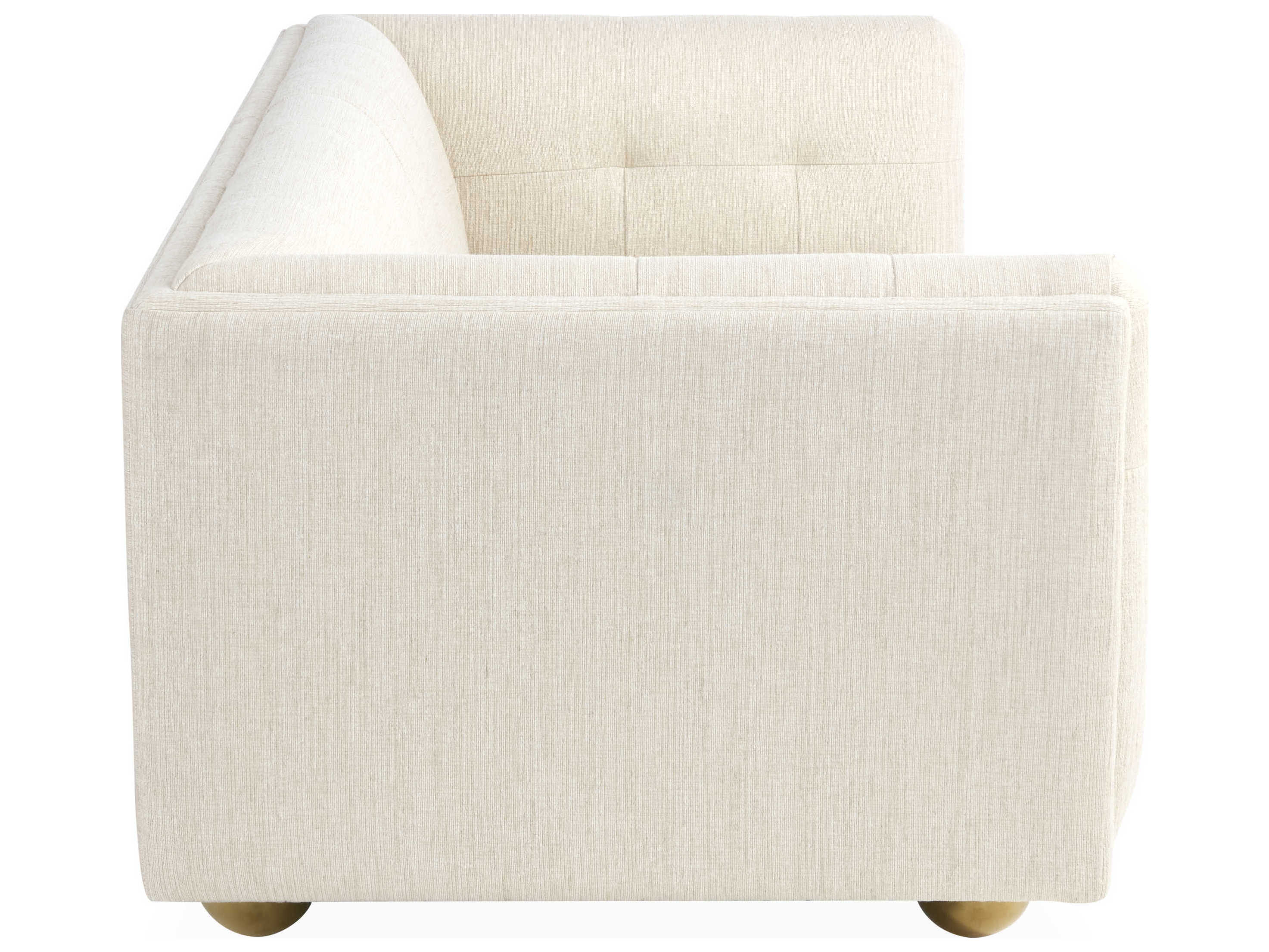 Jonathan Adler Claridge Tufted Belfast Stone White Upholstered Sofa