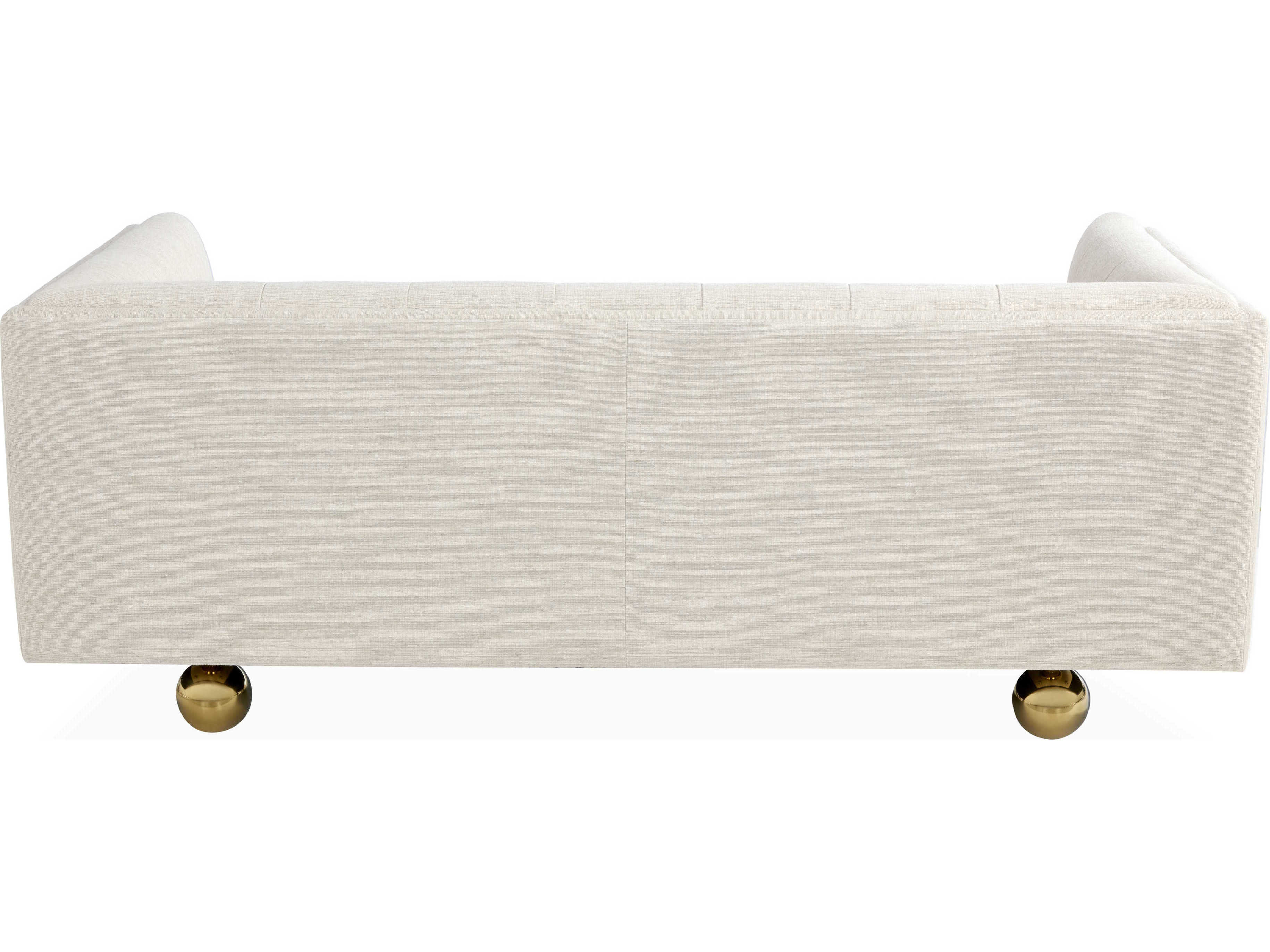 Jonathan Adler Claridge Tufted Belfast Stone White Upholstered Sofa