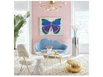 Jonathan Adler Ether White Upholstered Sofa