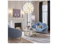 Jonathan Adler Ether White Upholstered Sofa