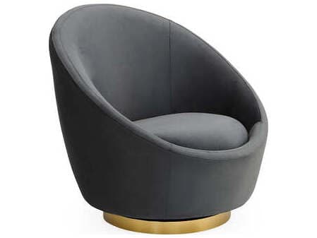 Jonathan Adler Ether Rocker Gray Fabric Accent Chair