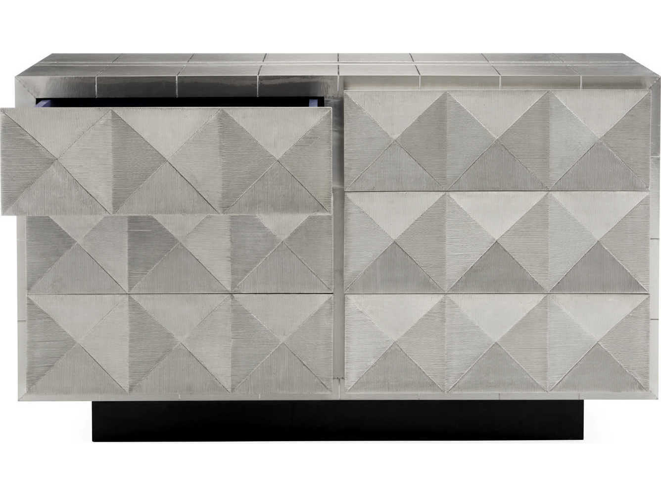 Jonathan Adler Talitha 6-Drawers Silver Double Dresser