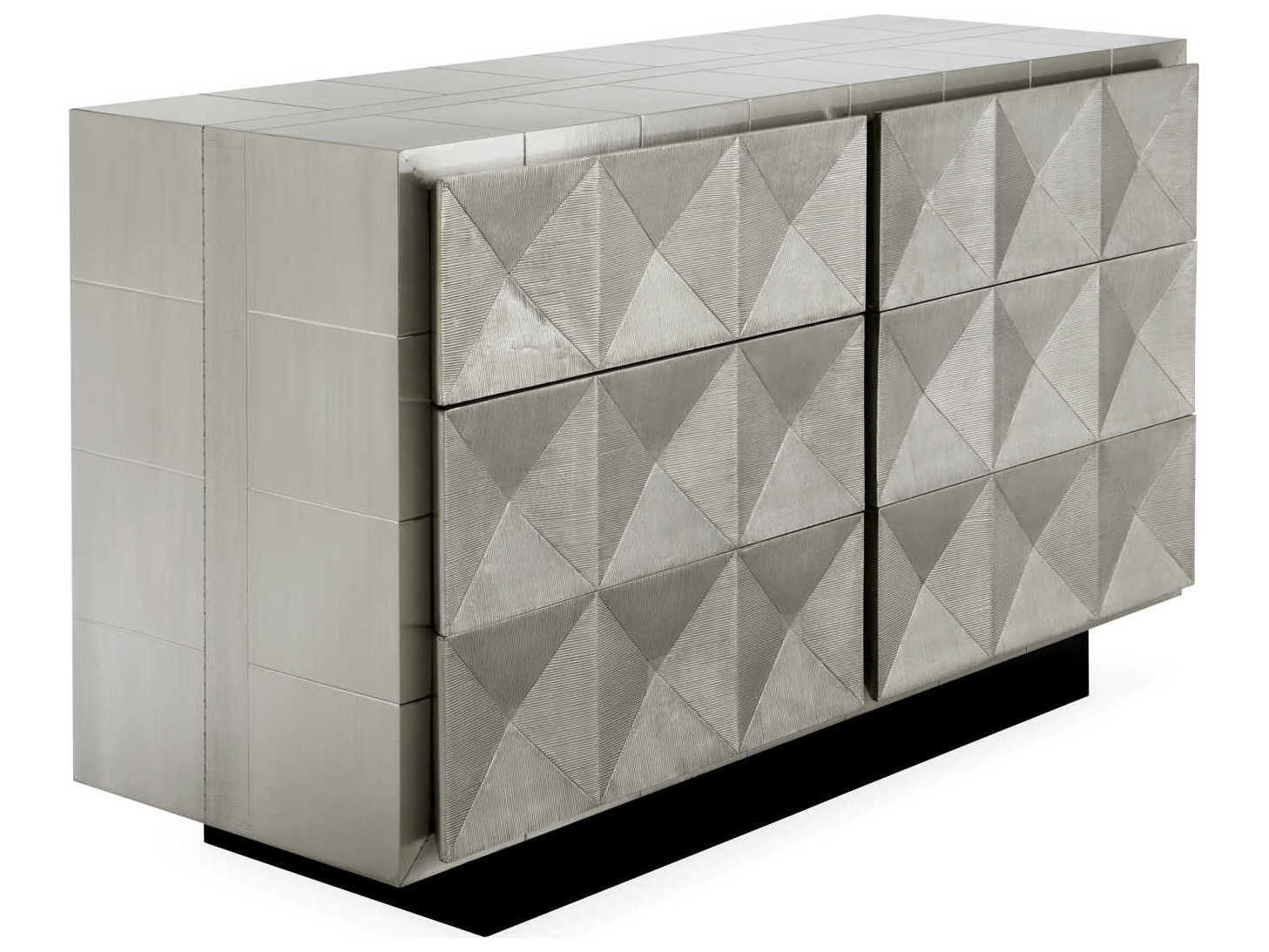 Jonathan Adler Talitha 6-Drawers Silver Double Dresser
