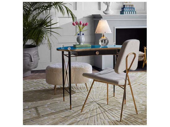 Jonathan Adler Belvedere Blue Crystal Table Lamp