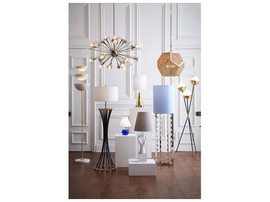 Jonathan Adler Belvedere Blue Crystal Table Lamp