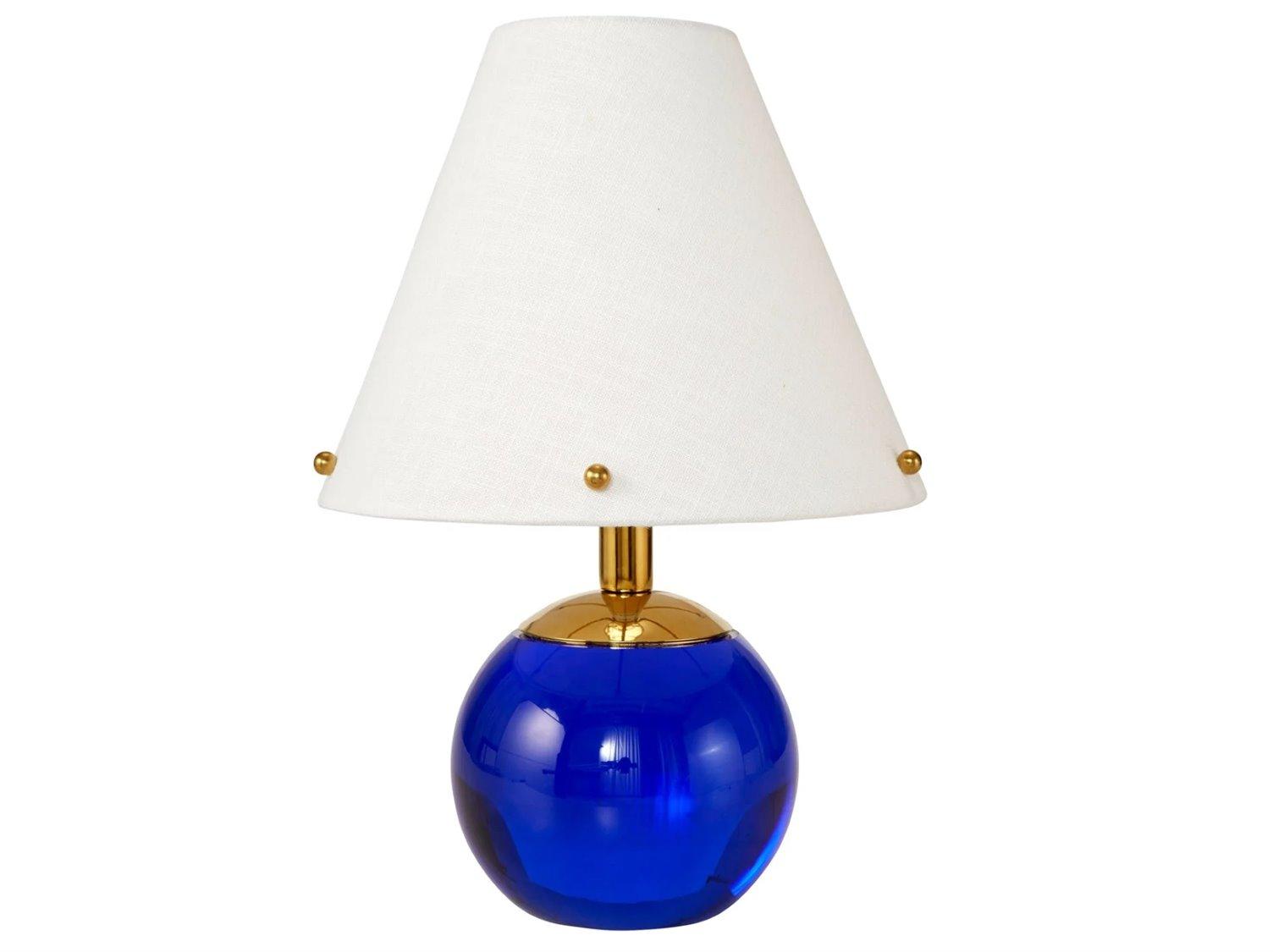 Jonathan Adler Belvedere Blue Crystal Table Lamp