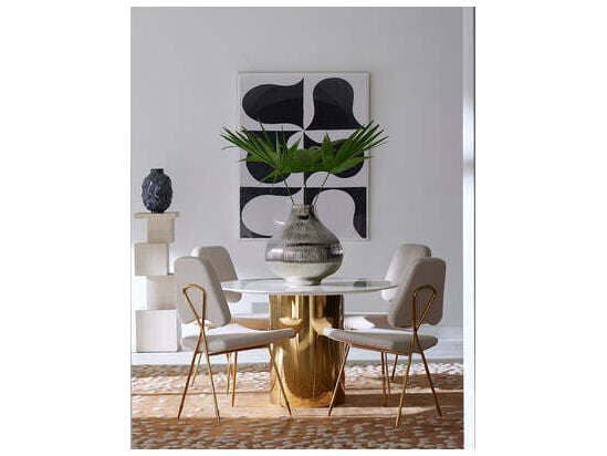 Jonathan Adler Alphaville Round Marble Dining Table