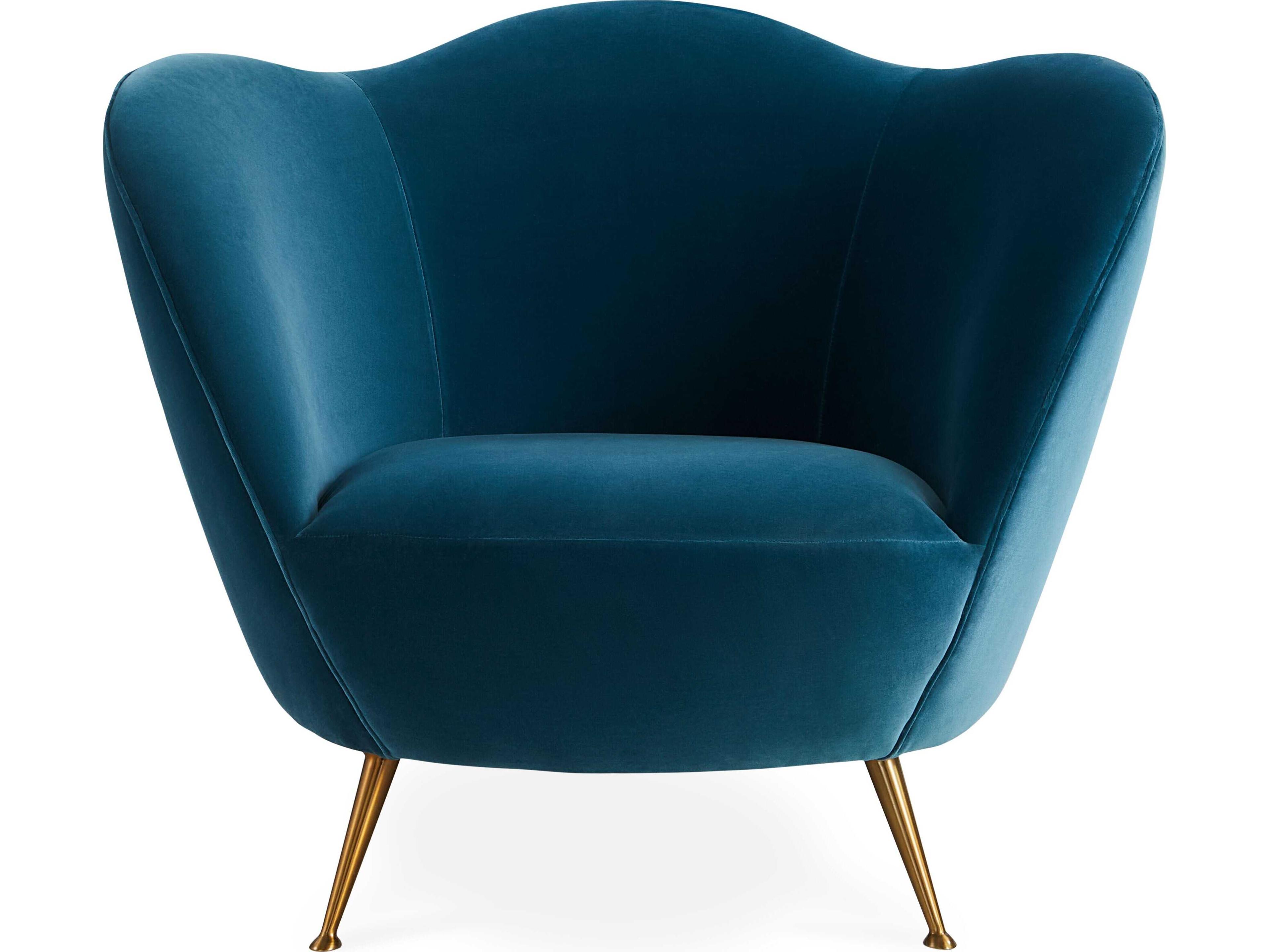 Jonathan Adler Ripple Blue Accent Chair