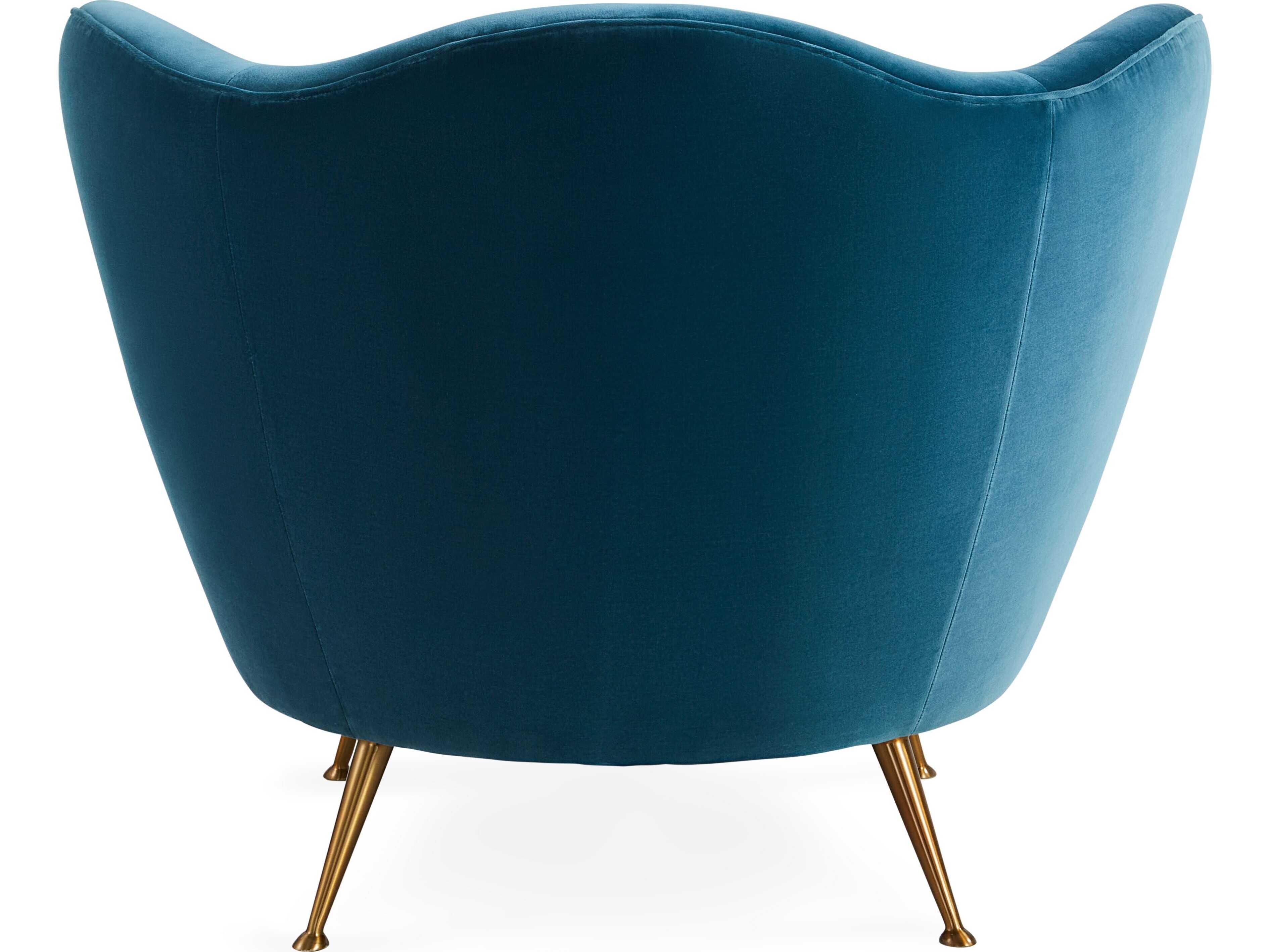 Jonathan Adler Ripple Blue Accent Chair