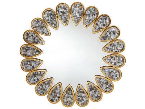 Jonathan Adler Petal Wall Mirror Round