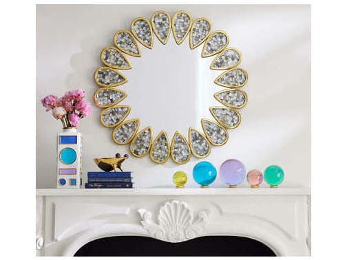 Jonathan Adler Petal Wall Mirror Round