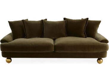 Jonathan Adler Greenwich Green Upholstered Sofa