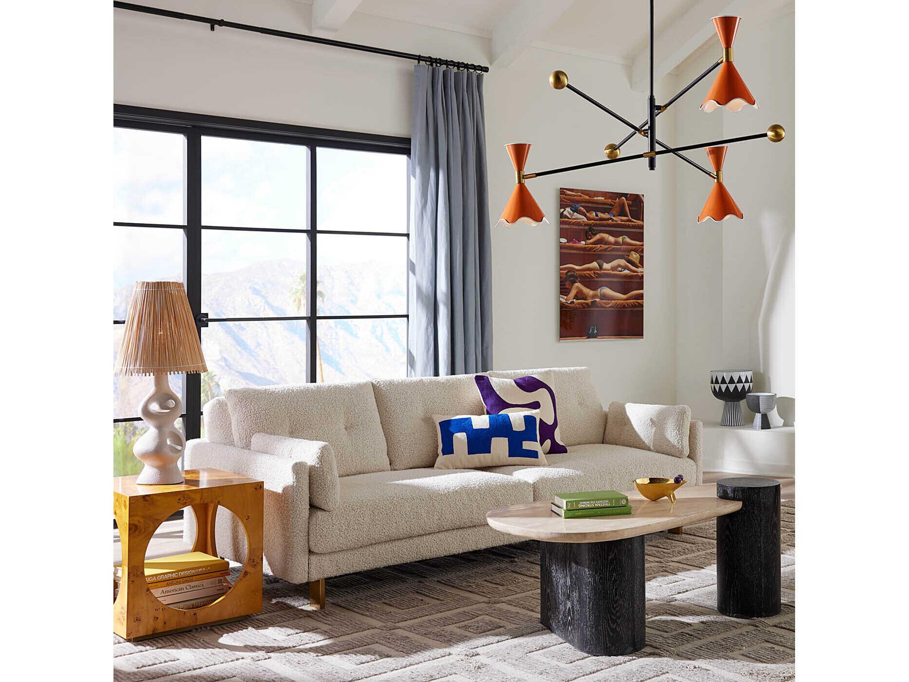 Jonathan Adler Oeuf Wood Coffee Table