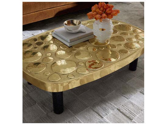Jonathan Adler Reform Oval Metal Coffee Table