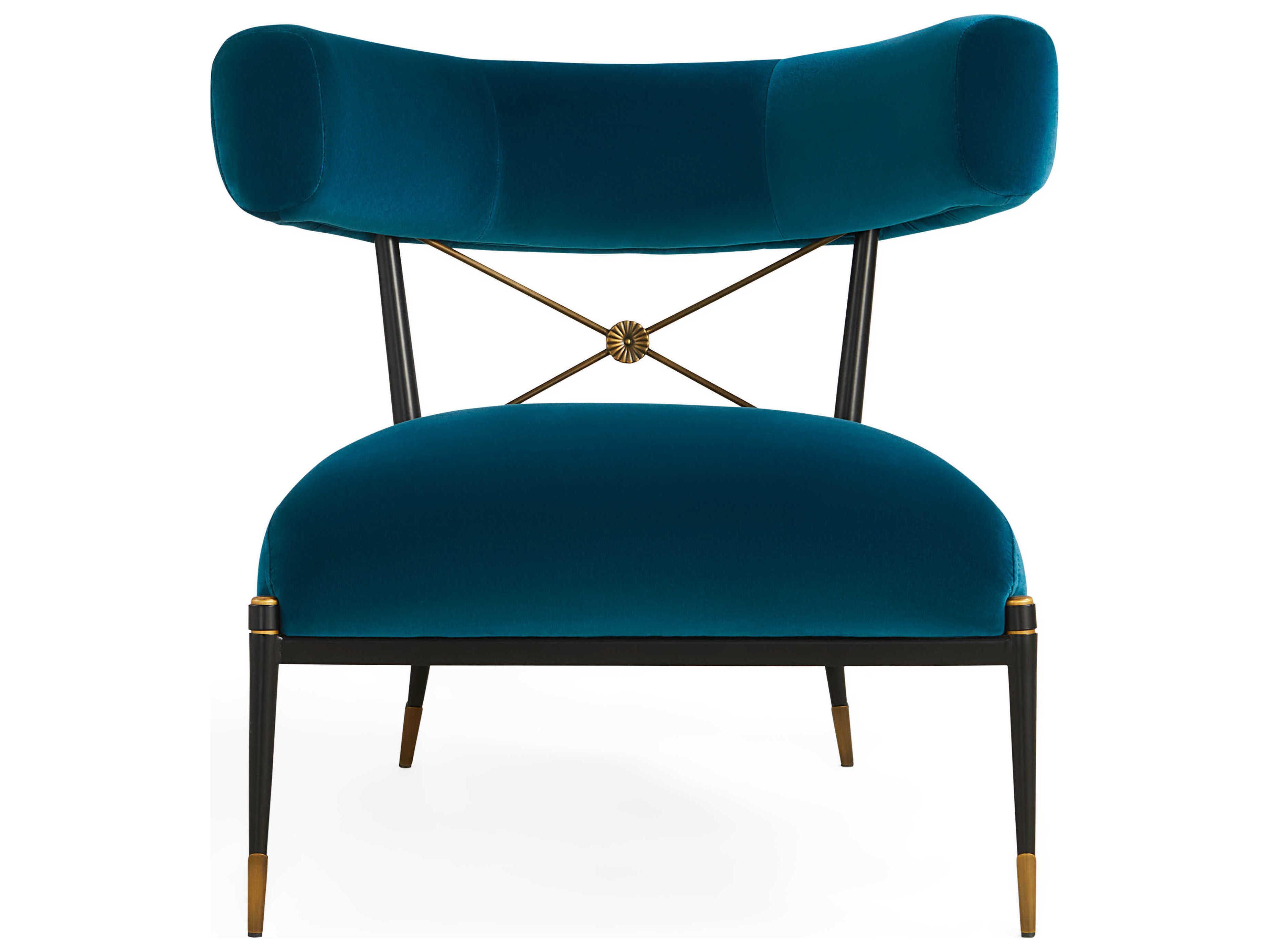 Jonathan Adler Rider Klismos Blue Accent Chair