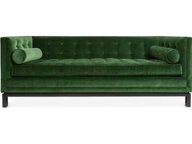 Jonathan Adler Lampert Green Upholstered Sofa