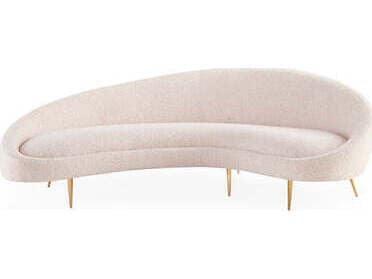 Jonathan Adler Ether Beige Upholstered Sofa