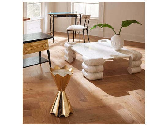 Jonathan Adler Circuit Square Marble Coffee Table