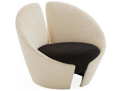 Jonathan Adler Marais Beige Fabric Accent Chair