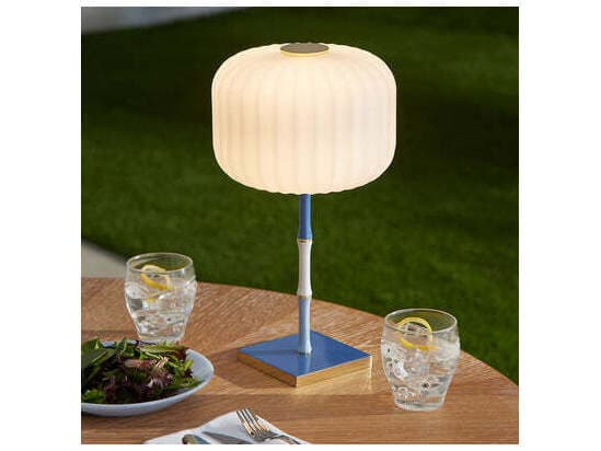 Jonathan Adler Scala Blue Table Lamp