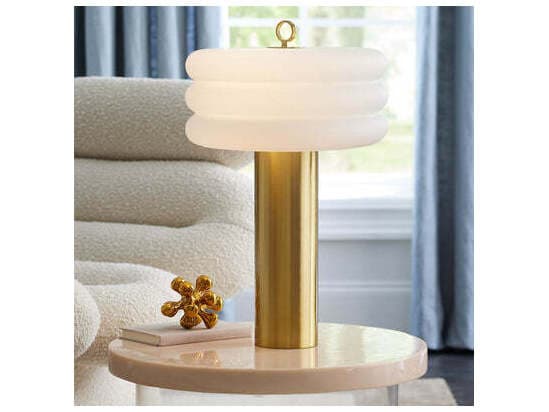 Jonathan Adler Alphaville Brass Table Lamp