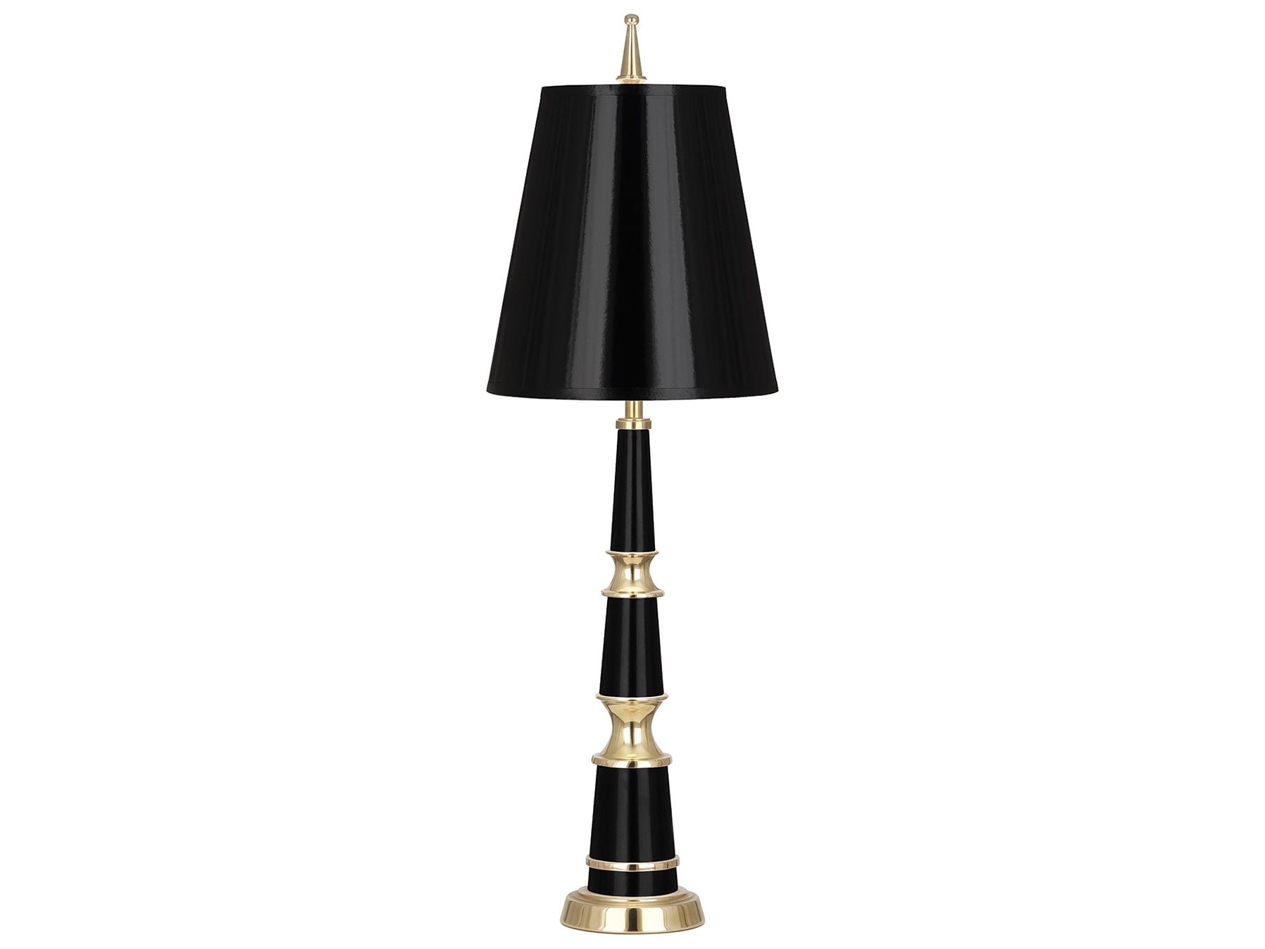 Jonathan Adler Versailles Black brass Gold Buffet Lamp