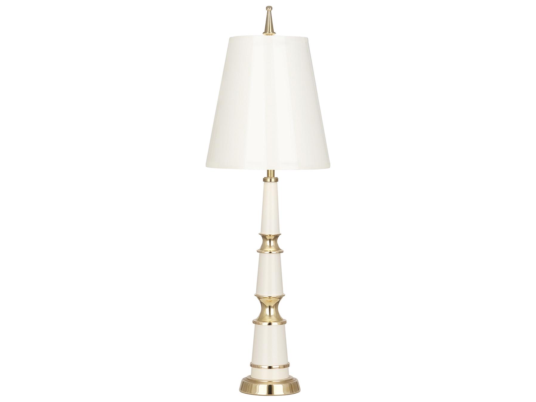Jonathan Adler Versailles White brass Buffet Lamp