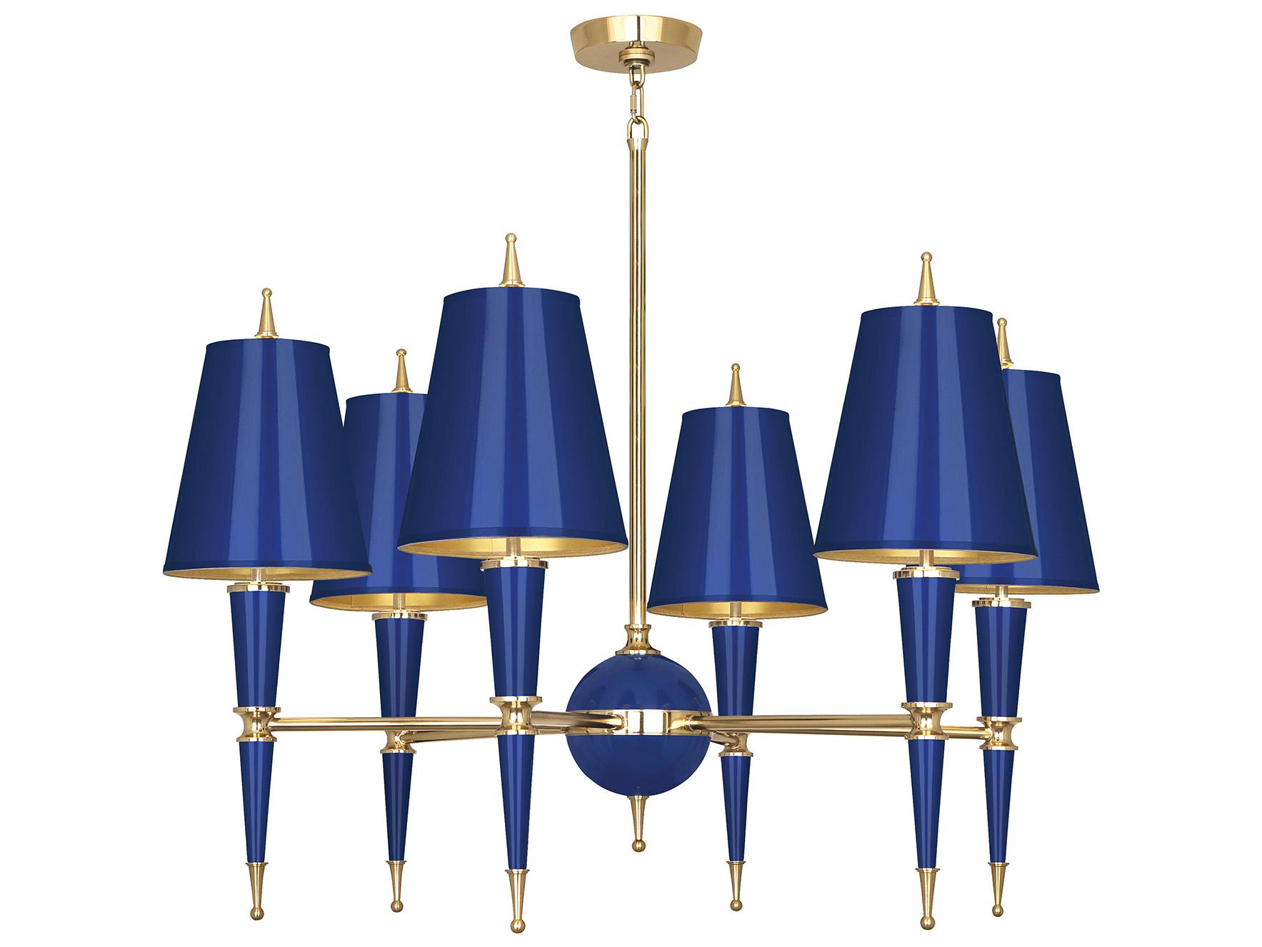 Jonathan Adler Versailles Blue Chandelier