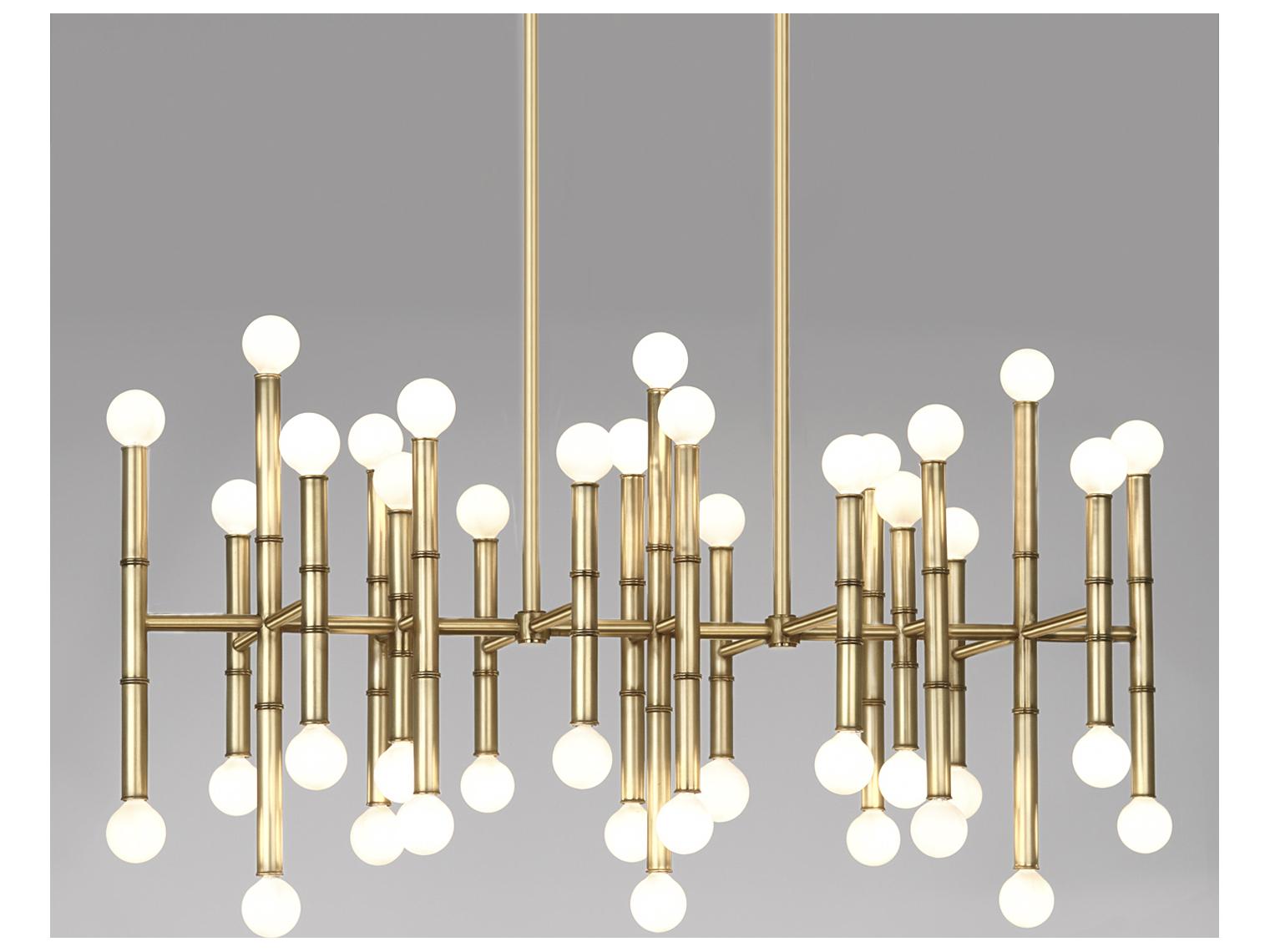Jonathan Adler Meurice Brass Chandelier