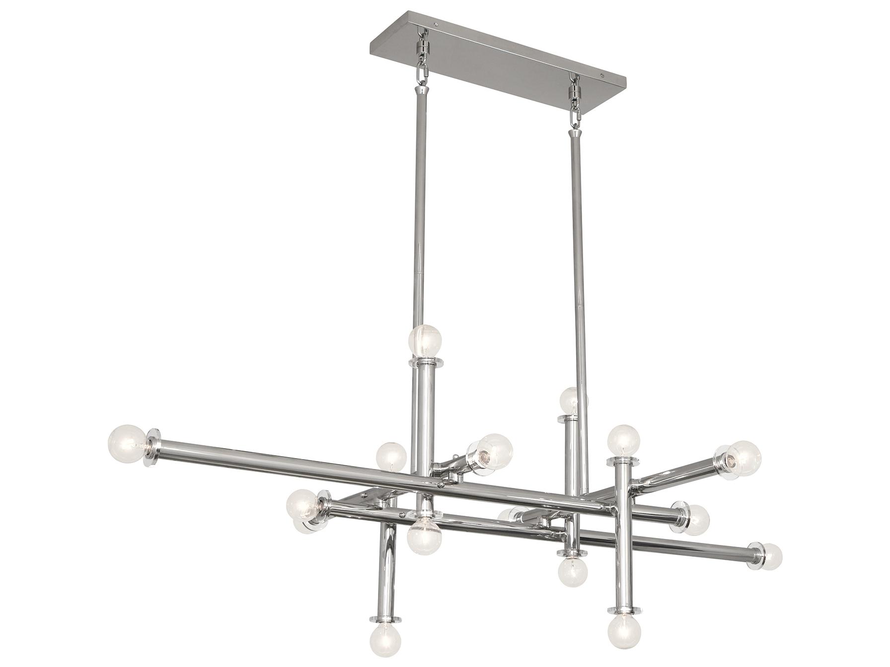 Jonathan Adler Milano Nickel Chandelier