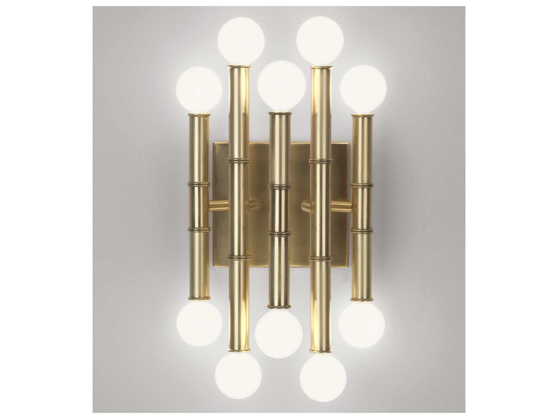 Jonathan Adler Meurice Brass Wall Sconce