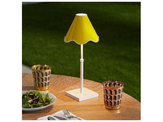 Jonathan Adler Ripple Yellow Table Lamp