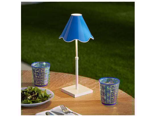 Jonathan Adler Ripple Blue Table Lamp