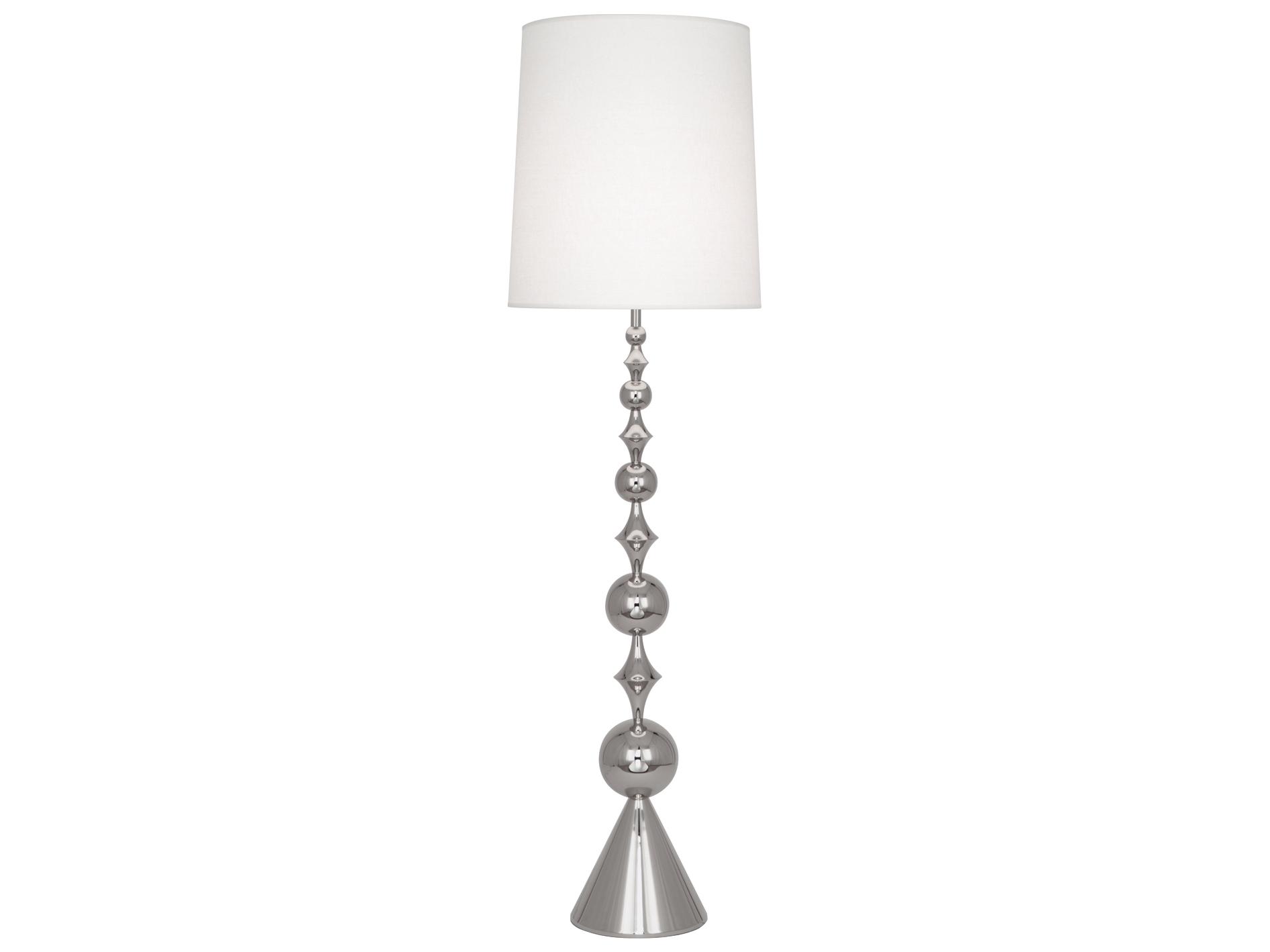 Jonathan Adler Harlequin Nickel Floor Lamp