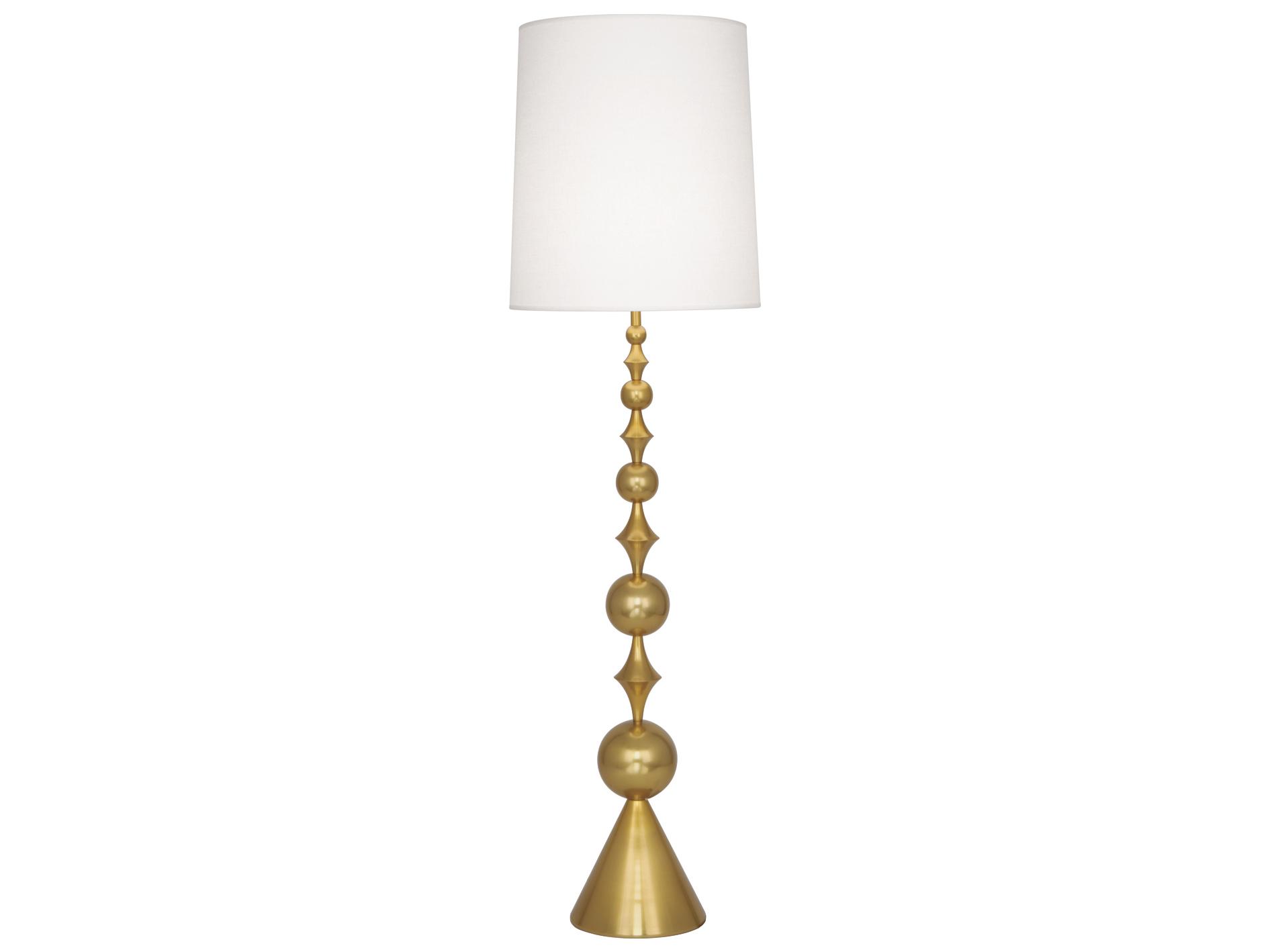 Jonathan Adler Harlequin Antique Brass Floor Lamp