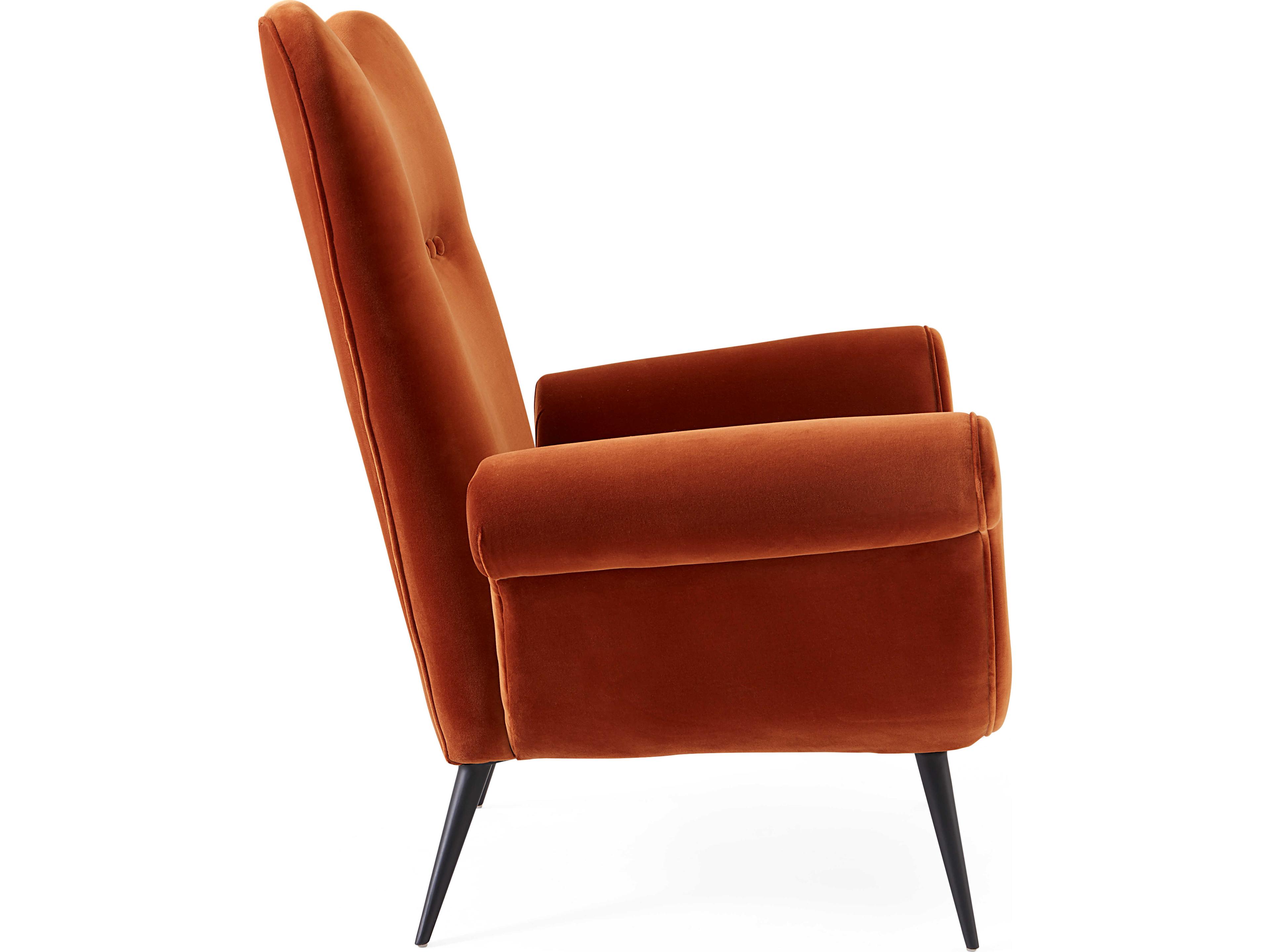 Jonathan Adler Juliet Orange Accent Chair