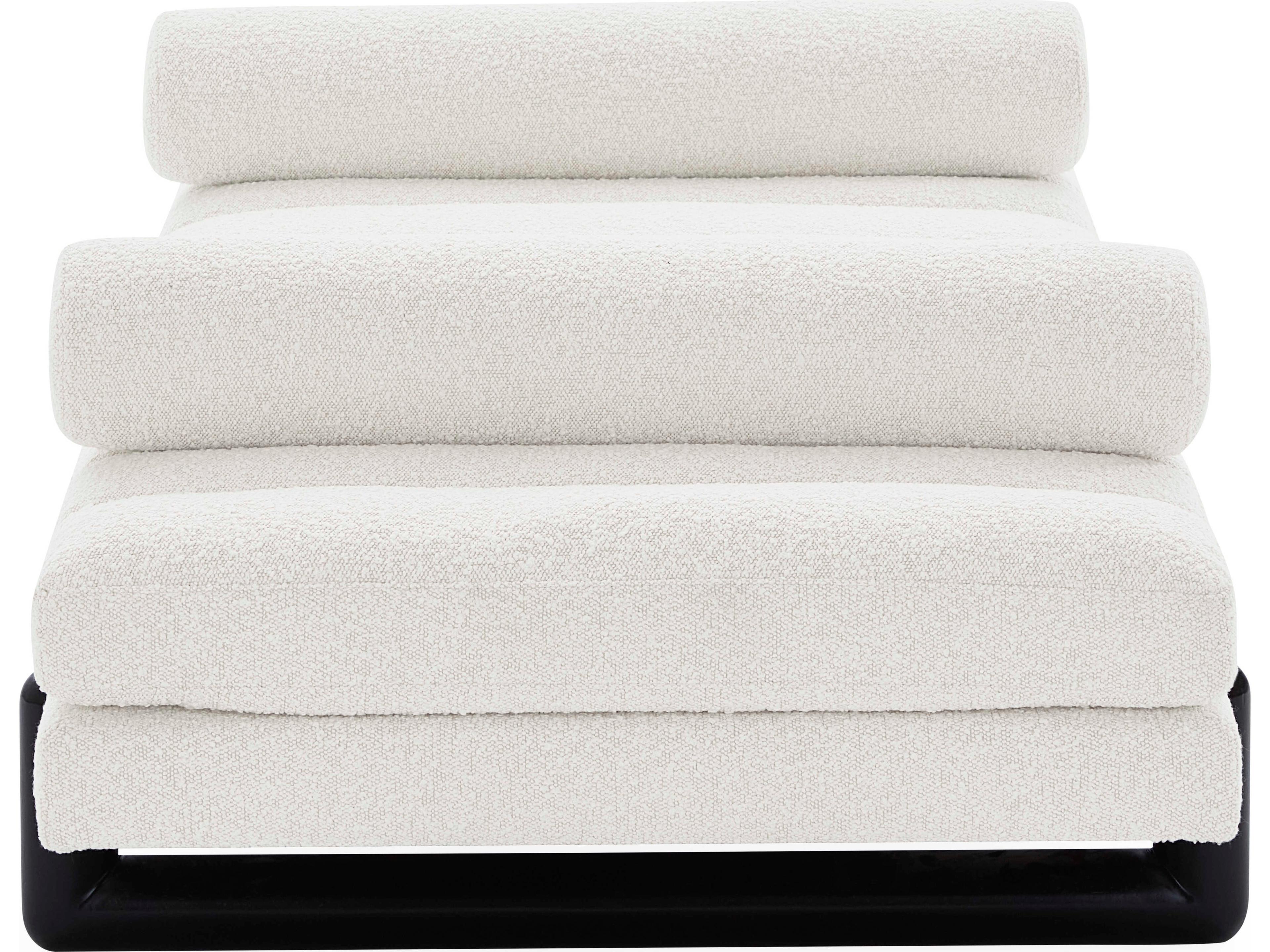 Jonathan Adler Aspen Black Olympus Ivory White Upholstered Twin Daybed Bed