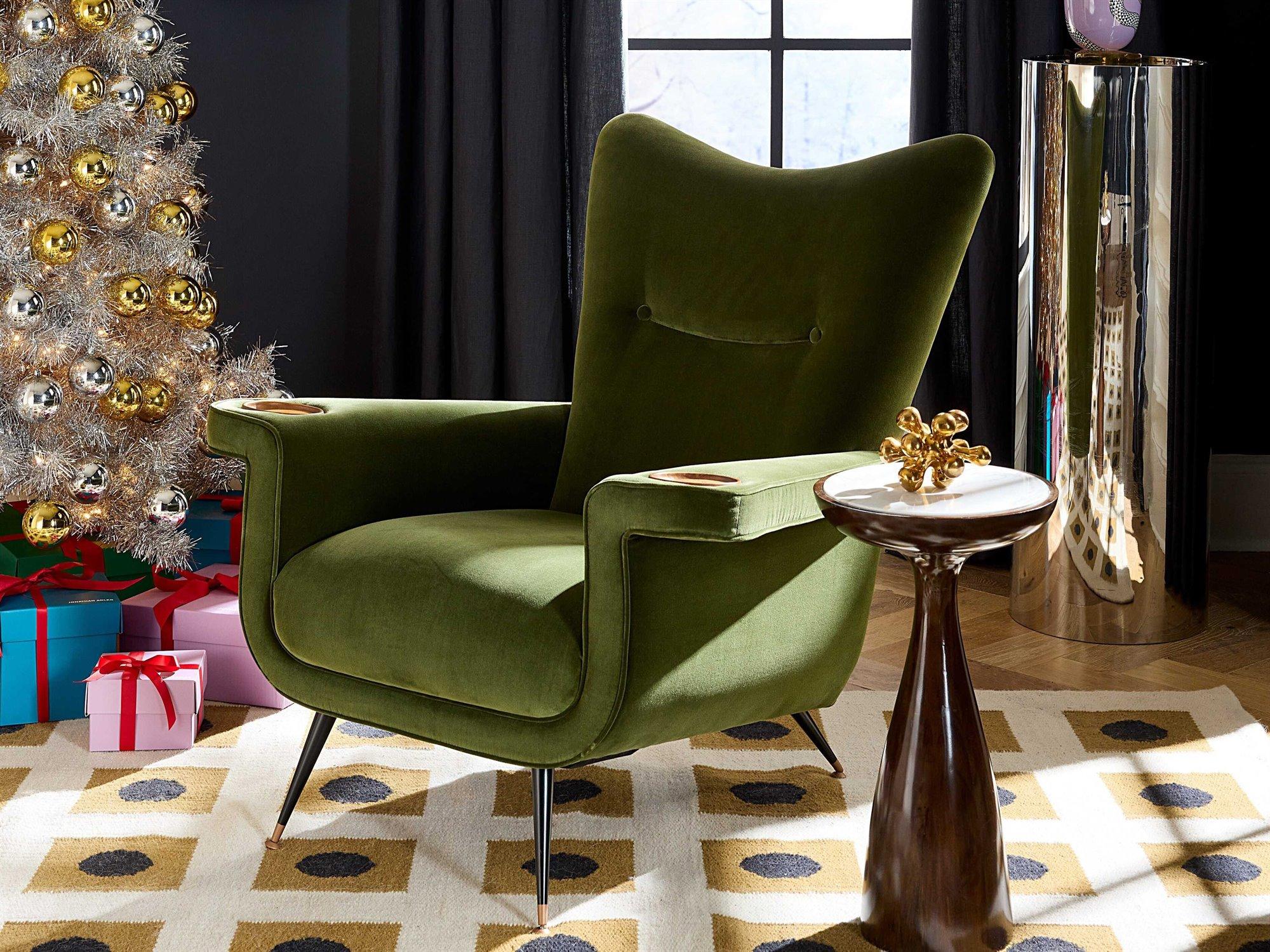 Jonathan Adler Buenos Aires Living Room Green Chair and Table Set